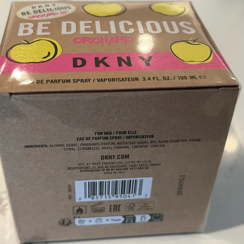 DKNY BE DELICIOUS ORCHARD ST women fragrance size 3.4 oz